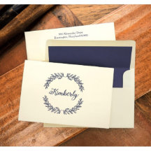 Jeu de 25 cartes de note de pliage de Blue Laurel 