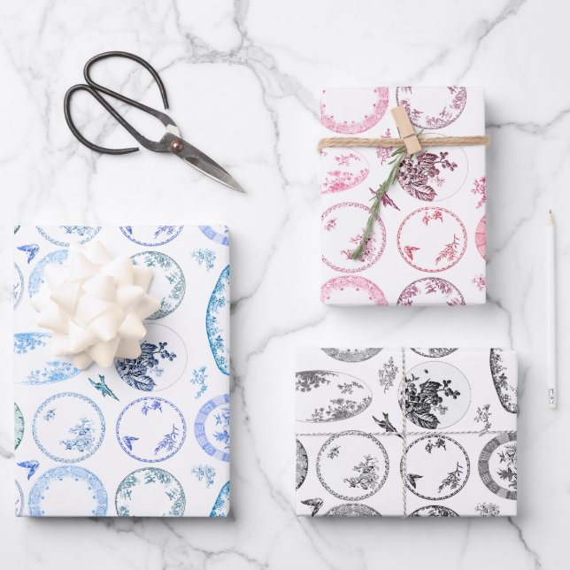 Jeu de 3 couleurs | Feuilles de plaques d'antiquit (Recto)