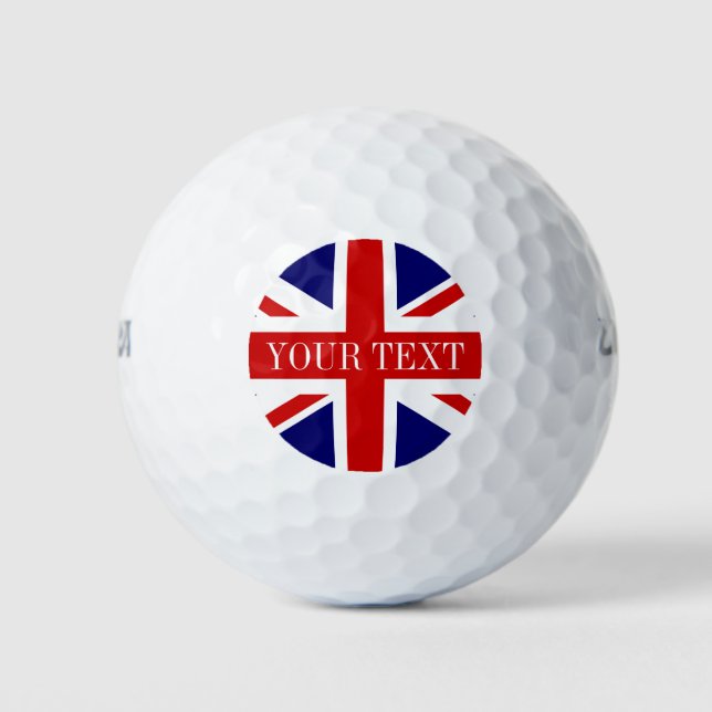 Jeu de balle de golf britannique à Union Jack | fi (Devant)