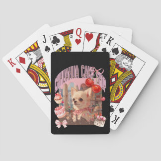 JEU DE CARTES チワワのケーキ屋さん、ケーキ、子犬、チェリー、リボン、ガーリー好きのための
