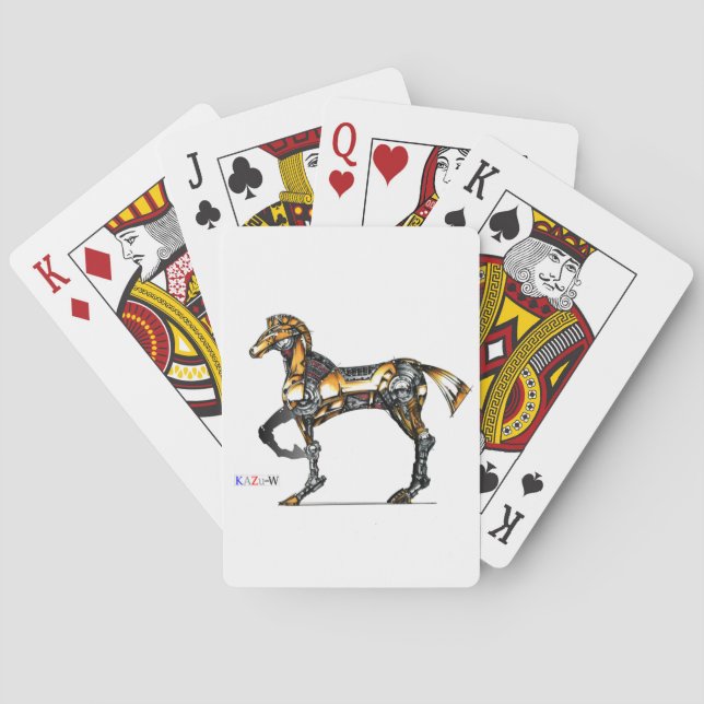 JEU DE CARTES 作品番号00000 「機械の馬」 (dos)