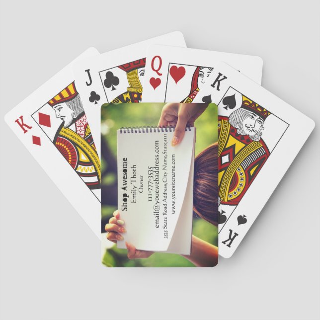 JEU DE CARTES 名刺にもなる個性的な (dos)