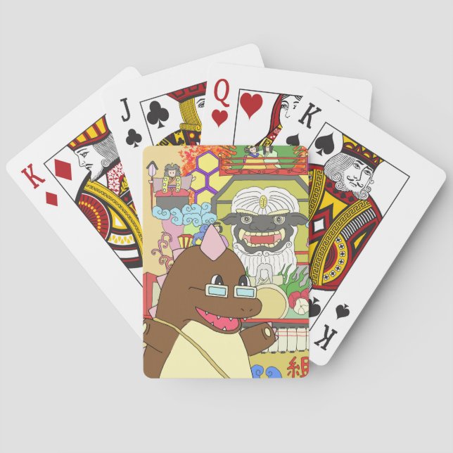 JEU DE CARTES 道の駅くじ　やませ土風館オリジナルキャラクターどっふぅくん　お祭りトランプ (dos)