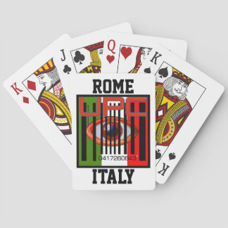 Jeu De Cartes 0417260643 UPC "Code Bar" Playing Cards Rome Itali