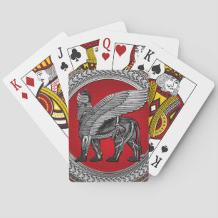 Jeu De Cartes [100] Assyrian Winged Lion: Gold & Black Lamassu
