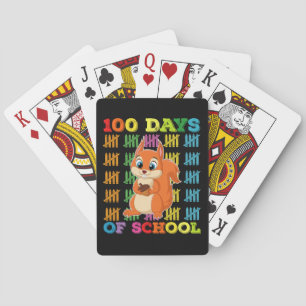 Jeu De Cartes 100 Jours D'Écureuil Scolaire Enseignant