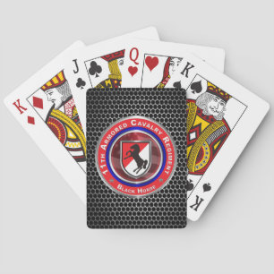 Jeu De Cartes 11e régiment de cavalerie blindée "Cheval noir" 