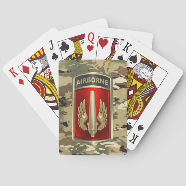 Jeu De Cartes 18e brigade d'artillerie de campagne aéroportée (dos)