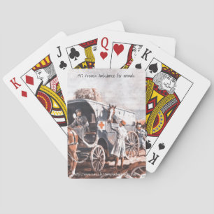 Jeu De Cartes "1917 sur roues Hôpital Français d'Animaux"