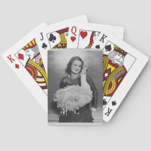 Jeu De Cartes 1930 Femme au cygne bouffant