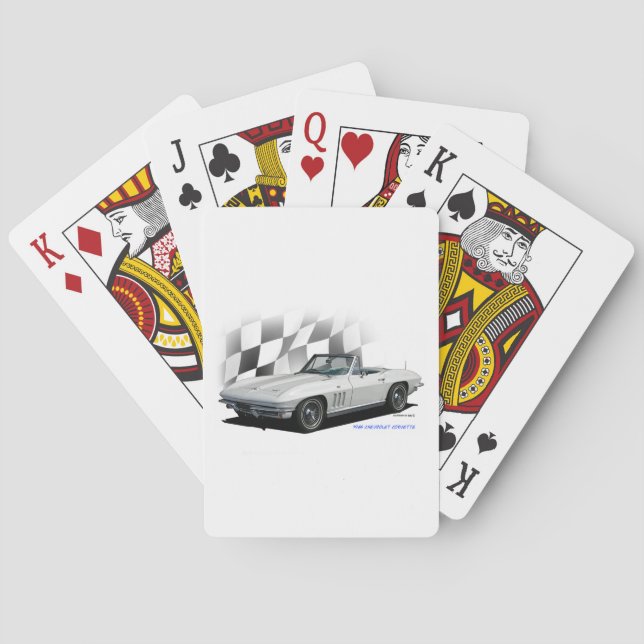Jeu De Cartes 1965 Chevrolet Corvette (dos)