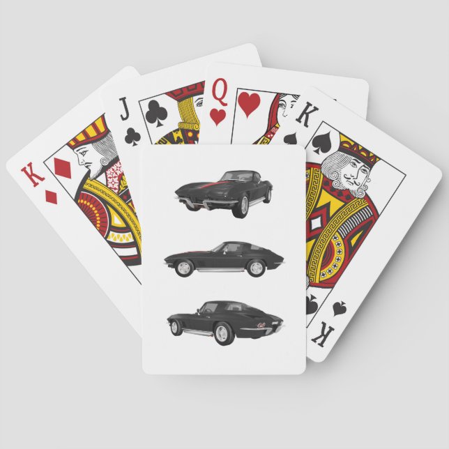 Jeu De Cartes 1967 Corvette C2 : (dos)