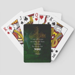 Jeu De Cartes 1 Pierre 5:7 Mise en oeuvre des versets de la Bibl