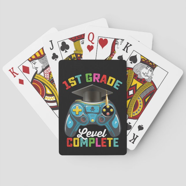 Jeu De Cartes 1ère année Niveau Complet Graduation Jeu Gamer (dos)