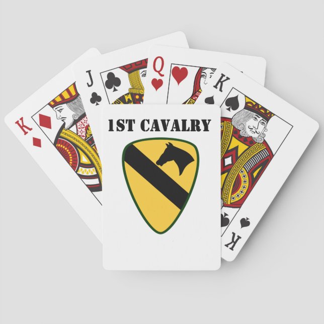 Jeu De Cartes 1ère carte de jeu de cavalerie (dos)