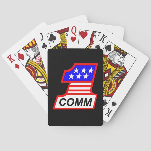 Jeu De Cartes 1st logo de Combat Comm "1" (dos)