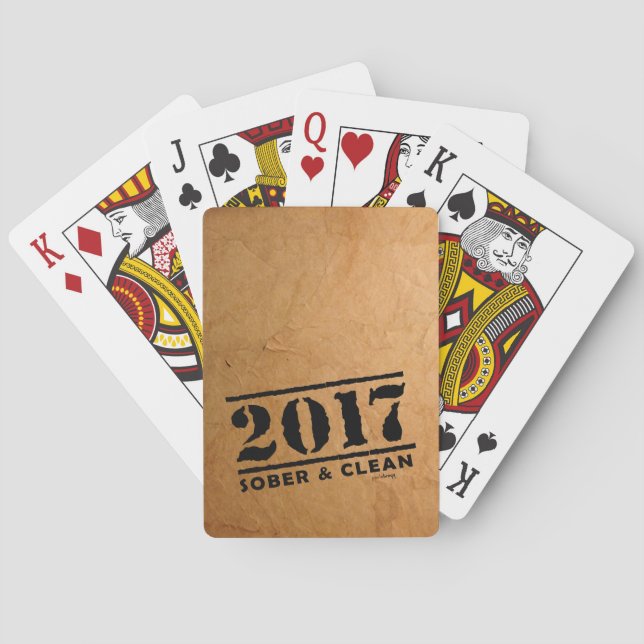 Jeu De Cartes 2017 sobre et propre (cadeaux de (dos)
