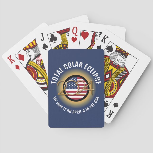 JEU DE CARTES 2024 TOTAL SOLAIRE ECLIPSE USA (dos)