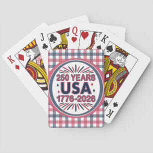 Jeu De Cartes 250 ans USA Semiquinentenaire 1776-2026