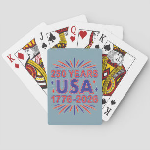 Jeu De Cartes 250 ans USA Semiquinentenaire 1776-2026