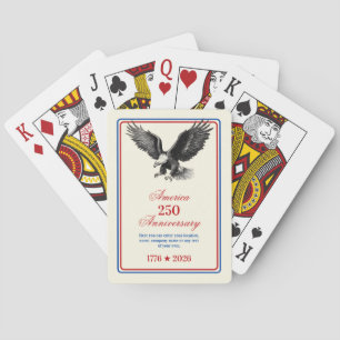 Jeu De Cartes 250e anniversaire USA Pygargue à tête blanche