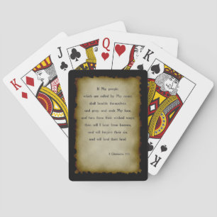 Jeu De Cartes 2 Chroniques 7:14 Jouer aux cartes