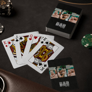 Jeu De Cartes 3 Photo Papa le plus cool Ét. Année personnalisée