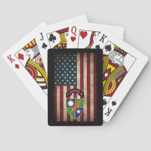 Jeu De Cartes 3e Bataillon - 75e Régiment de Rangers Jouant aux