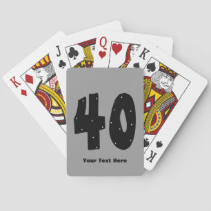 Jeu De Cartes 40e anniversaire (personnalisable)