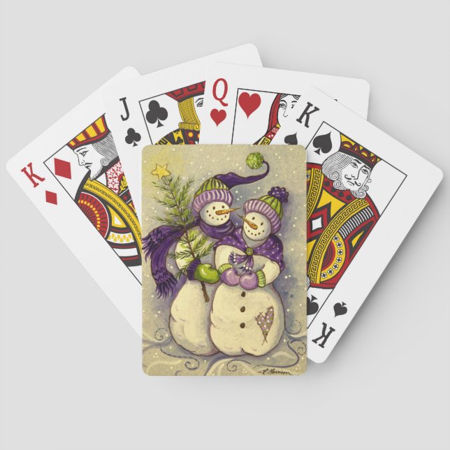 Jeu De Cartes 4882 Snowmen Christmas (dos)