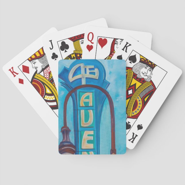 Jeu De Cartes 4th Ave. Cartes de jeu de marquis (dos)