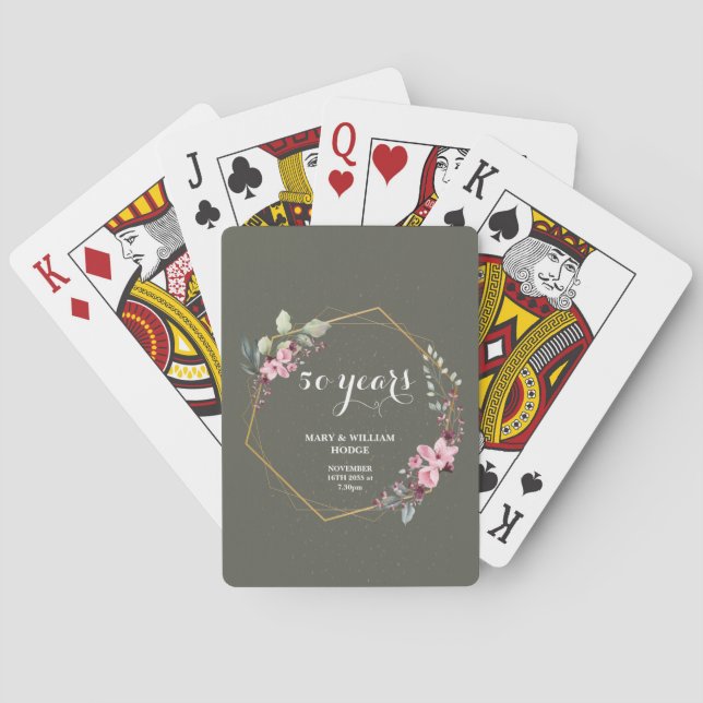 Jeu De Cartes "50 ans de l'éternité : un anniversaire à retenir" (dos)