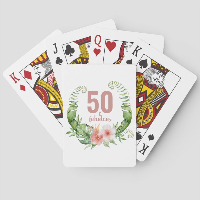 Jeu De Cartes 50 et fabuleuse fête du 50e anniversaire (dos)