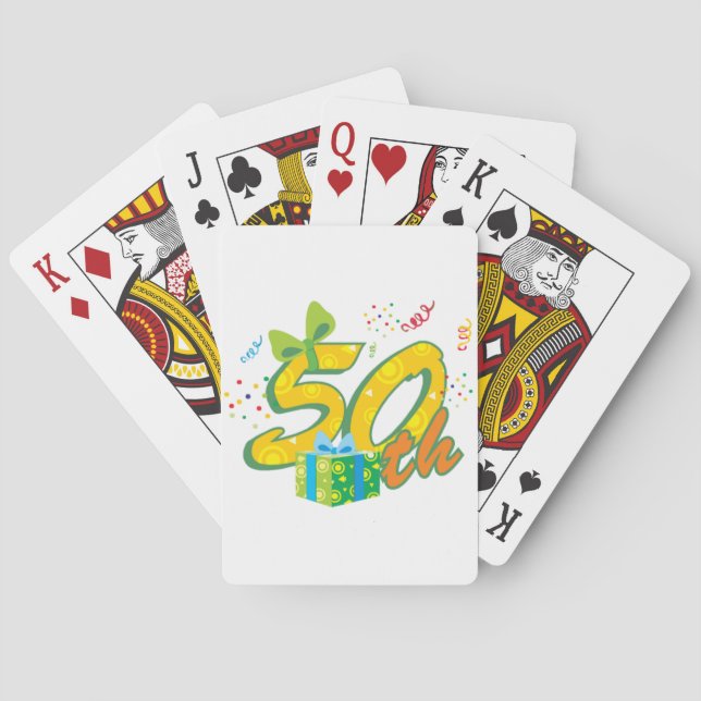 Jeu De Cartes 50e anniversaire Jouer des cartes (dos)
