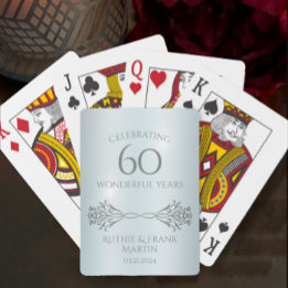 Jeu De Cartes 60e Anniversaire du diamant Cadeau personnalisé él