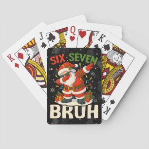 Jeu De Cartes 67 Meme Six Seven Bruh Drôle de Noël 6 7