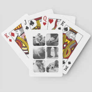 Jeu De Cartes 6 Cartes de lecture Modèle de la grille photo arro