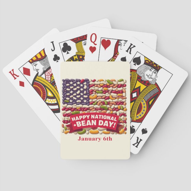 Jeu De Cartes 6 janvier - Journée nationale des haricots (dos)