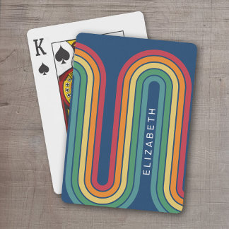 Jeu De Cartes 70 Ligne Inspiré Art Bleu Rouge Orange Arc Jaune