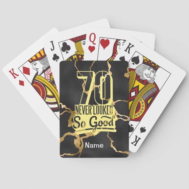 Jeu De Cartes 70e anniversaire jamais eu l'air si bon (dos)