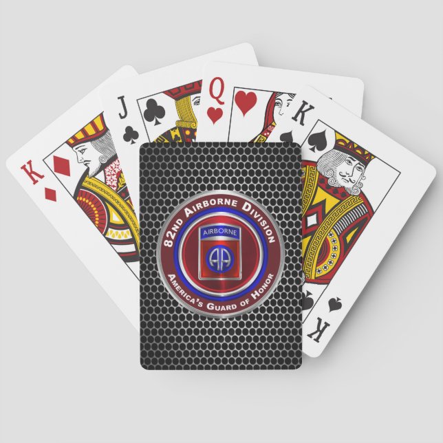 Jeu De Cartes 82e division aéroportée (dos)