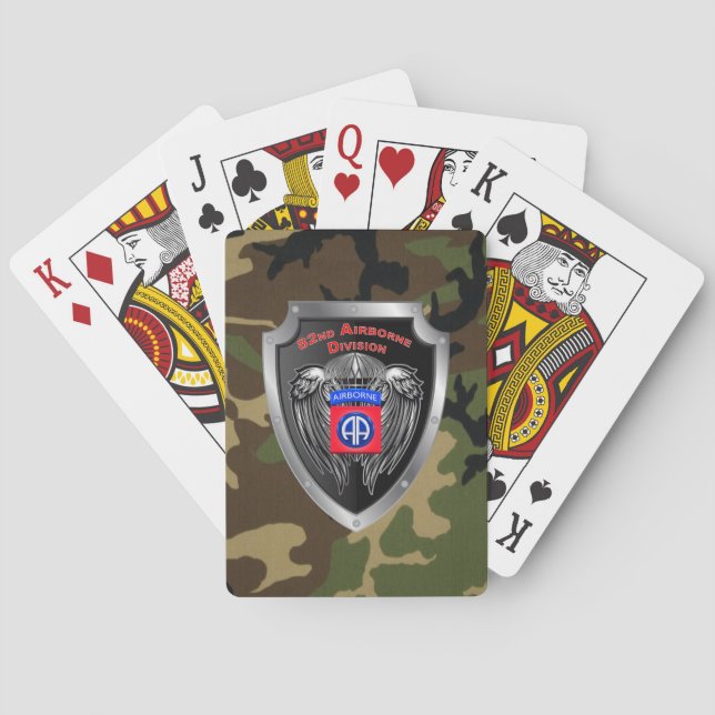 Jeu De Cartes 82e division aéroportée (dos)