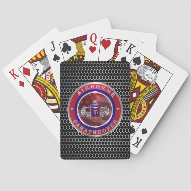 Jeu De Cartes 82e division aéroportée "Ailes supérieures" (dos)