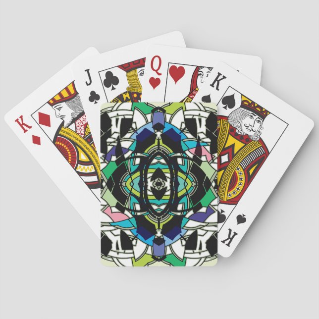 Jeu De Cartes à damiers (dos)