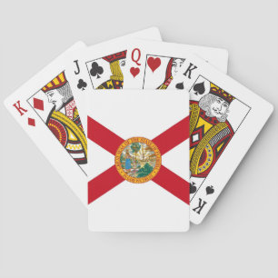 Jeu de cartes à jouer avec le drapeau de Floride