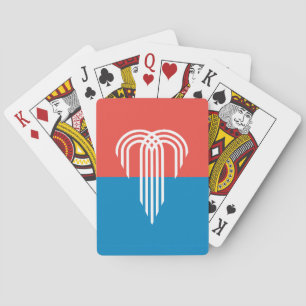 Jeu de cartes à jouer avec le drapeau de Kansas Ci