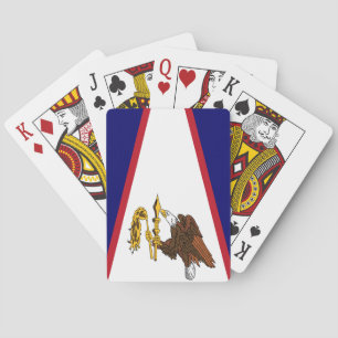 Jeu de cartes à jouer avec le drapeau des Samoa am