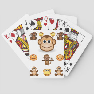 Jeu de cartes à jouer Singe