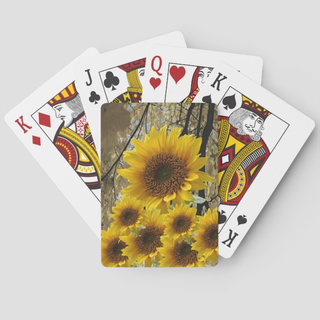 Jeu de cartes à jouer Tournesol (dos)