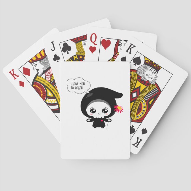 Jeu De Cartes À la mort - Funny Valentines Jour Classique (dos)